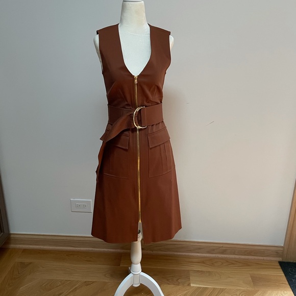 Diane von Furstenberg sleeveless zip-front belted dress - Picture 7 of 8